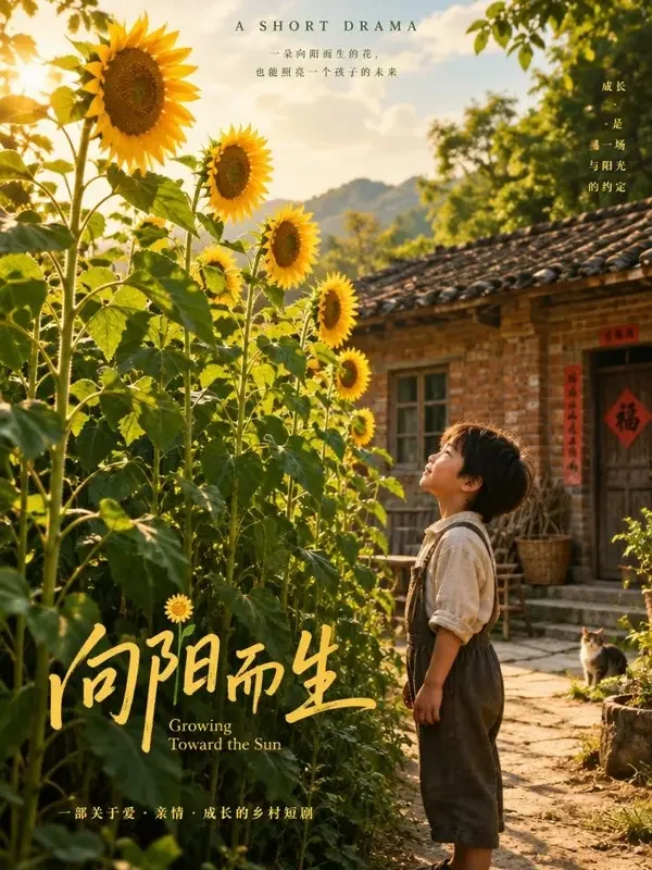 《老屋门前的向日葵》- 黄豆亲情治愈短剧封面 《老屋门前的向日葵》- 黄豆亲情治愈短剧封面